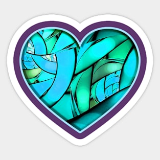 Heart of the Soul Abstract Artwork Sticker
